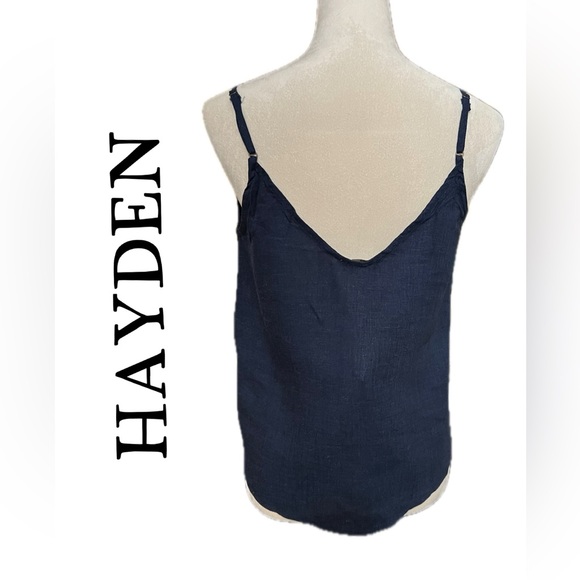 WOMEN’S HAYDEN LOS ANGELES NAVY BUTTON FRONT TANK TOP SIZE M. - Picture 2 of 9